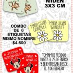Etiquetas Escolares Para Ropa Impresion DTF.