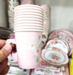 Vaso Taza  Polipapel FLORES II  x10 - Imagen 2