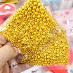 Sprinckles Perlas Grandes Comestibles x 35 GR Doradas IMPORTADAS