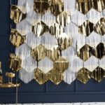 GUIRNALDA "DECO PREMIUM" GOLD ROSE CON BLANCO