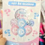 Set Globo REVELACION DE SEXO Meyland + Estampados y Confetti Por 7 Unidades.  Apto Helio .
