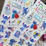 Plancha Stickers 3D STITCH x 24.