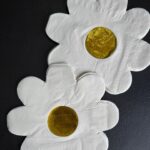 Servilleta Forma de MARGARITA x 10 Con Stamping Dorado - Imagen 2