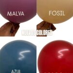 Globos GLOBBY INTENSE 12 Pulgadas Por 10 Unidades. NUEVOS COLORES!!  Musgo. Ocre. Borgoña. Azul Medianoche. Sepia. Rosa Oxido.  Velvet. Fosil. Malva. y Muchos mas.
