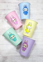 Vasos Polipapel Multicolor Pasteles LABUBU x 8 Unidades