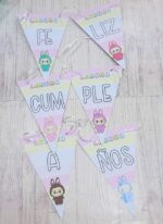 Banderin FELIZ CUMPLE LABUBU - Imagen 2