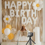GLOBO  FRASE "HAPPY  BIRTHDAY" WHITE