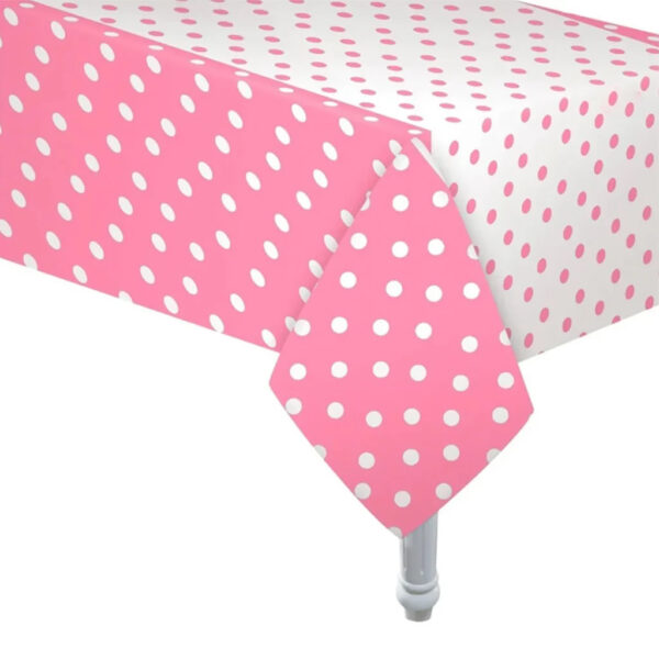 Mantel Platisco LUNARES ROSAS