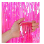 Cortina Iridiscente Fucsia  ( 2x1 Mts)