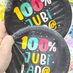 Plato Polipapel 100% JUBILADO/A  x 8 Unidades. 18cm Diametro.