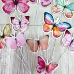 Topper MARIPOSAS SURTIDAS Full Color x 10. Varios Colores.