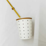 Vasos Polipapel Black and White x 8 unidades. Con Stamping Dorado