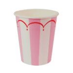 Vasos Polipapel ONDAS ROSAS x 8 Unidades
