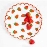 Platos Polipapel FRUTILLAS x 8 Unidades - Imagen 2