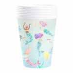 Vasos Polipapel SIRENAS ACUARELA x 8