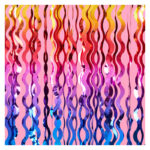 Cortina ONDAS Metalizada Multicolor. . 2x1 Mts. - Imagen 5