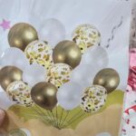 Set de Globo x 20 Unidades  LATEX : Confetti y Lisos. 12 Pulgadas.  Apto Helio. Varios Colores.