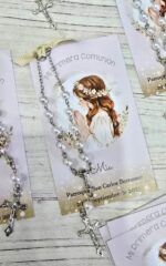 Souvenirs Comunion DENARIO BLANCO CON ESTAMPA PERSONALIZADA. - Imagen 4