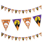 BANDERINES TENEBROSOS Halloween. Trae 12 Piezas. Medida 2.5mts