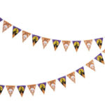 BANDERINES TENEBROSOS Halloween. Trae 12 Piezas. Medida 2.5mts - Imagen 2
