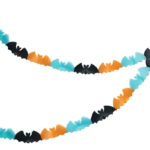 Guirnalda Halloween BATS . Trae 3 Colores Surtidos. . Medida 3 Mts x 25cm x 10.5cm.