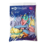 Globos Globolandia  Pasteles x50  10 Pulgadas MULTICOLOR
