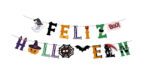 Guirnalda Banderin Happy Halloween FANTASMIN OJOS BOOO - Imagen 2