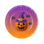 Platos de Polipapel  Halloween DULCE x 8 Unidades. Modelos Surtidos en el Pack . - Imagen 2