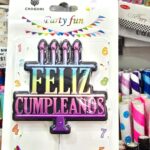 Vela Cake Topper FELIZ CUMPLEAÑOS DEGRADEE.