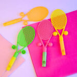 Juguetes: SET DE PALETAS CON PELOTA SILVADO x 10 Multicolor - Imagen 2