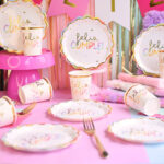 PLATOS POLIPAPEL "FELIZ CUMPLE" SPRINKLES x10un. - Imagen 3