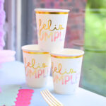 VASOS POLIPAPEL "FELIZ CUMPLE" SPRINKLES x10un.