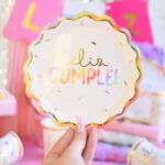 PLATOS POLIPAPEL "FELIZ CUMPLE" SPRINKLES x10un.