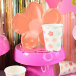 Vasos Polipapel  FLORES MARGA MULTICOLORES Vienen 10 Unidades - Imagen 2