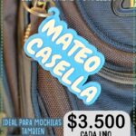 Identificadores Plasticos Para MOCHILAS. Tamaño 7 cm . Lleva Nombre y Apellido. Color a Eleccion.