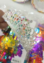 CORONA METAL DELUXE STRASS Y DIAMANTE Plata