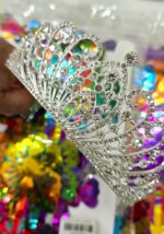 CORONA METAL DELUXE STRASS Y DIAMANTE Plata - Imagen 2