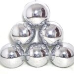 Globo Metalizado ORBITZ 12 Pulgadas. Chico. PLATEADO No Es Apto Helio. Ideal Centros de Mesa y Arcadas de Globos.