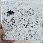 Servilletas Premiun Con Stamping Plateado: ARABESCOS  x 12 Unidades.