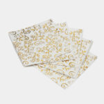Servilletas Premiun Con Stamping DORADOS : ARABESCOS  x 12 Unidades.