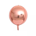Globo Metalizado ORBITZ 12 Pulgadas. Chico. GOLD ROSE No Es Apto Helio. Ideal Centros de Mesa y Arcadas de Globos.