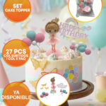 Set CAKE TOPPER BAILARINA. Trae 27 Piezas Como se Muestra en la Foto.