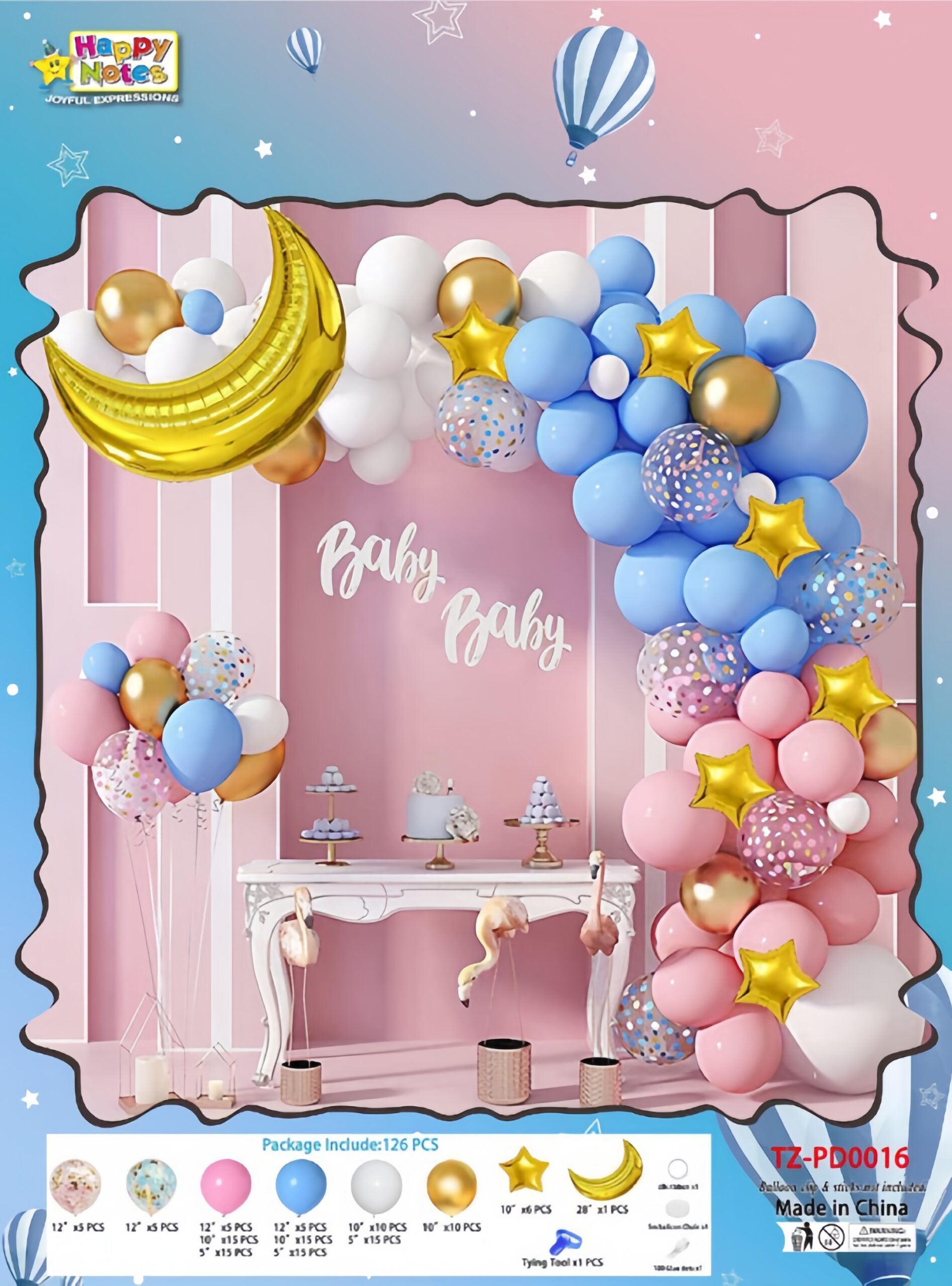 quality_restoration_20250904155550995-scaled Set de Globo XL: ARCADA DE GLOBOS REVELACION DE SEXO ROSA Y CELESTE CON LUNA . 126 Piezas. - Imagen 1