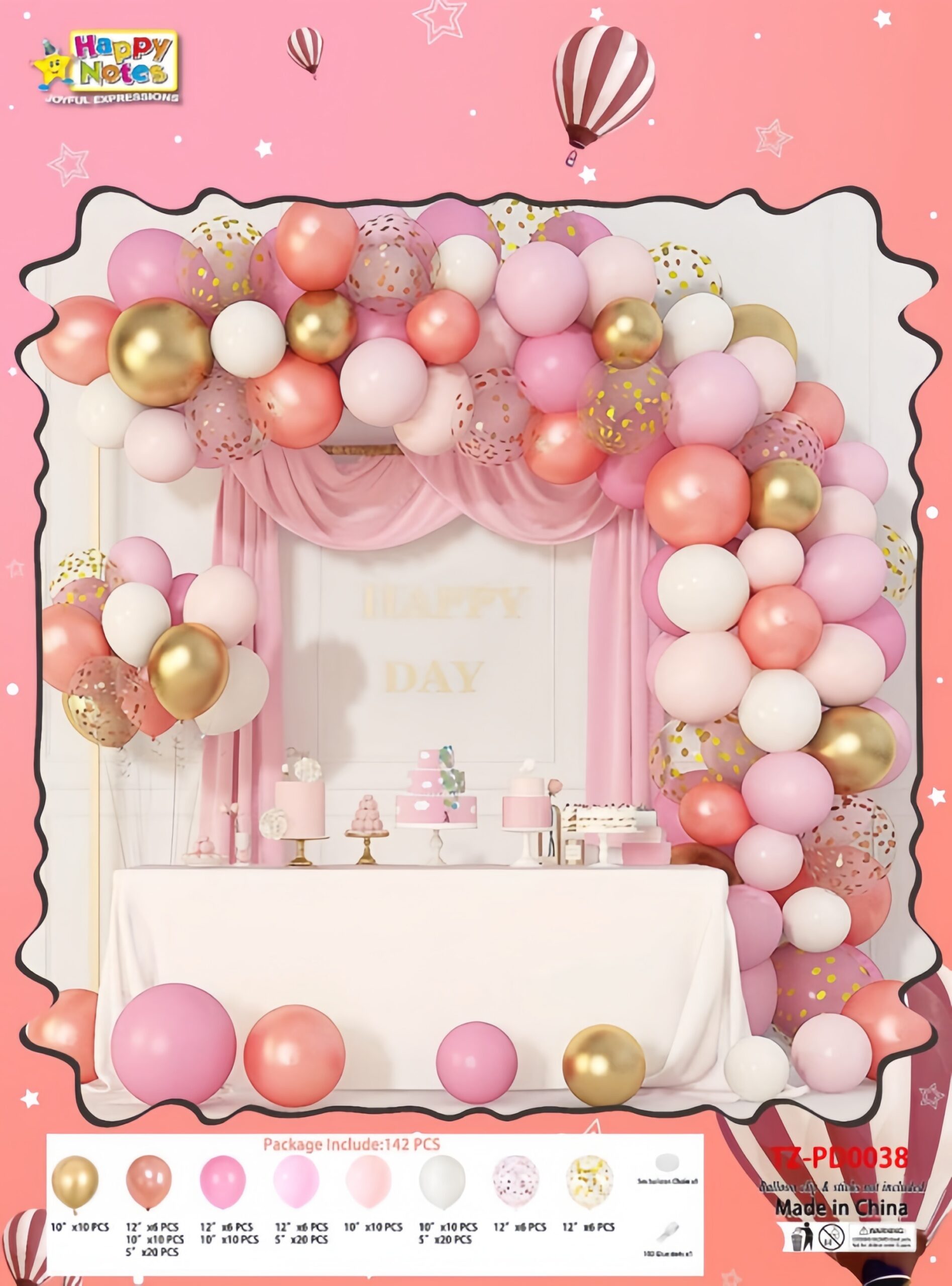 quality_restoration_20250904155723212-scaled Set de Globo XL: ARCADA DE GLOBOS ROSAS BLANCOS Y DORADOS CON CONFETTI. 142 Piezas. - Imagen 1