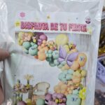 Set de Globo XL  ARCO ORGANICO MARIPOSAS PASTELES 100 Piezas.