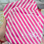 Plato Cuadrado Grande de Polipapel CHEVRON FUCSIA x 10