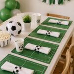 Individuales FUTBOL CON SERVILLETERO x 10 Unidades