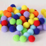 Pompones de Felpa Multicolor x 35.
