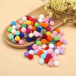 Pompones de Felpa Multicolor x 35. - Imagen 2
