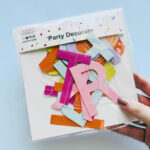 GUIRNALDA Colgante HAPPY BIRTHDAY FLOWERS MULTICOLOR - Imagen 2